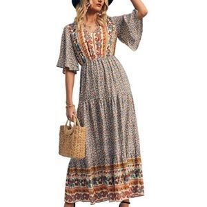 PRETTYGARDEN Peasant Dress XL - NWT